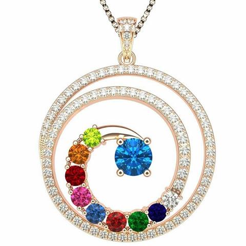 $90 : Birthstone Mothers Necklace! image 2