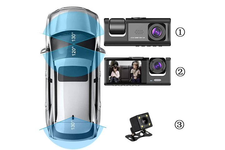 $42 : 1080P Dual Lens Car Dash Cam: image 4