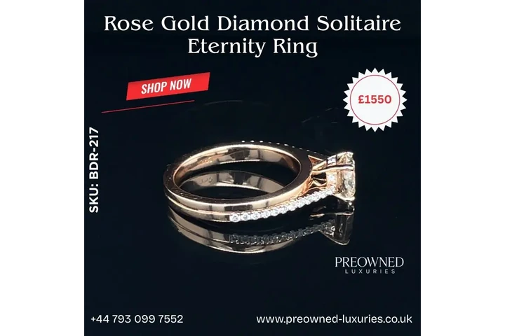 Buy Rose Gold Solitaire Ring image 4