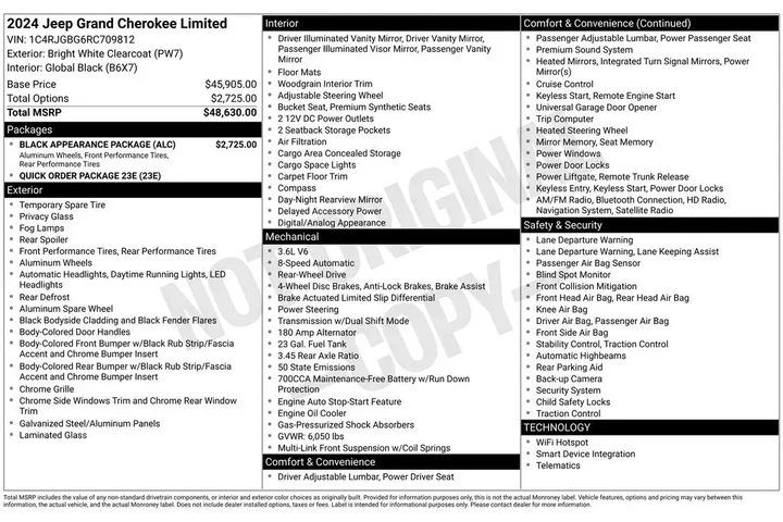 $36896 : Jeep Grand Cherokee 2024 4x2 image 2
