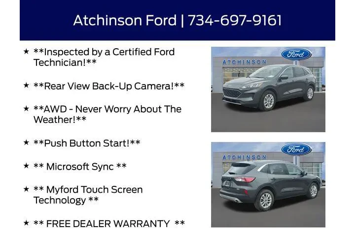 $18000 : Ford Escape 2020 AWD SE 4dr image 4