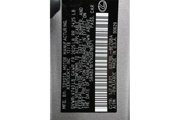 $23995 : Lexus ES 350 2019 F SPORT 4d image 8