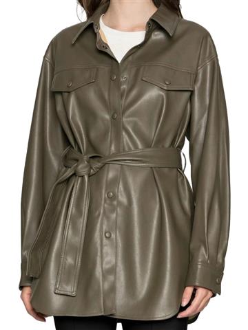 $389 : The Dark Brown Leather Coat image 1