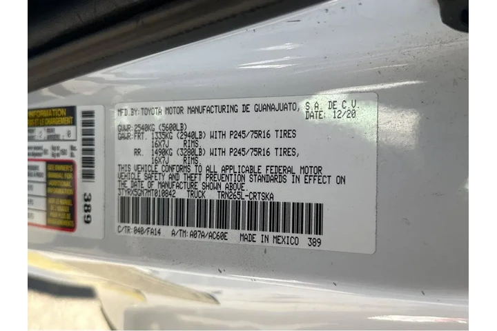 $25477 : 2021 Tacoma 2WD SR image 1