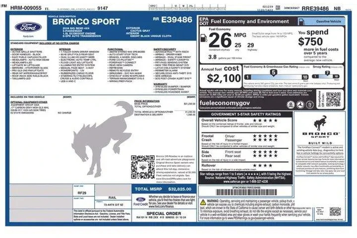 $26995 : Ford Bronco Sport 2024 AWD B image 2