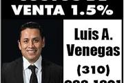 VENDA SU CASA HOY CON SOLO1.5% en Los Angeles