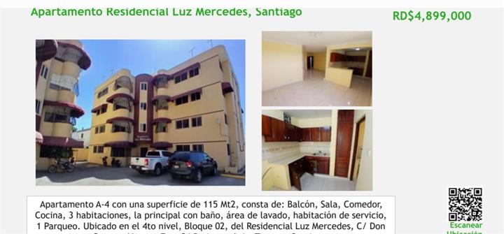 $4899000 : VENDO APARTAMENTO EN SANTIAGO image 1