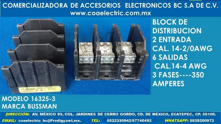 BLOCK DE DISTRIBUCION TRIFASIC image 5