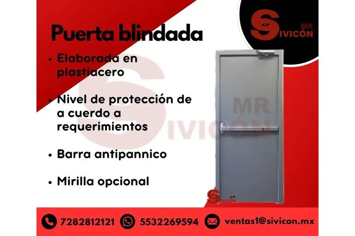 Puertas blindadas Zacatecas image 1