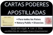 █►CARTA PODER/NOTARY/APOSTILLE en Los Angeles