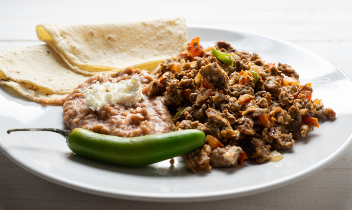 receta de machaca con huevo