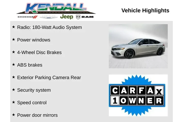 $22545 : Honda Civic 2023 Sport 4dr H image 3