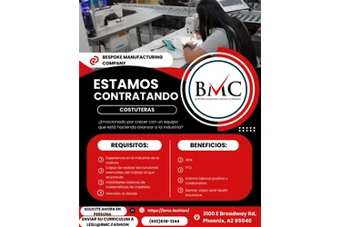 SE NECESITA COSTUREROS!!! en Phoenix