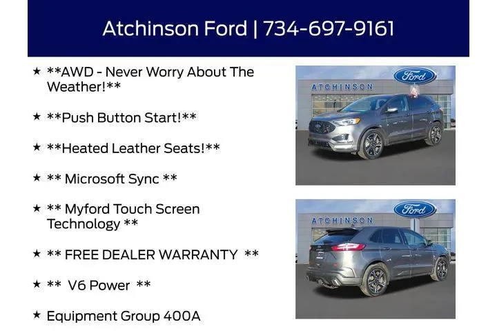 $30500 : Ford Edge 2022 AWD ST 4dr Cr image 8