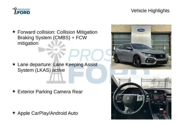 $21495 : Honda Civic 2021 Sport 4dr H image 4