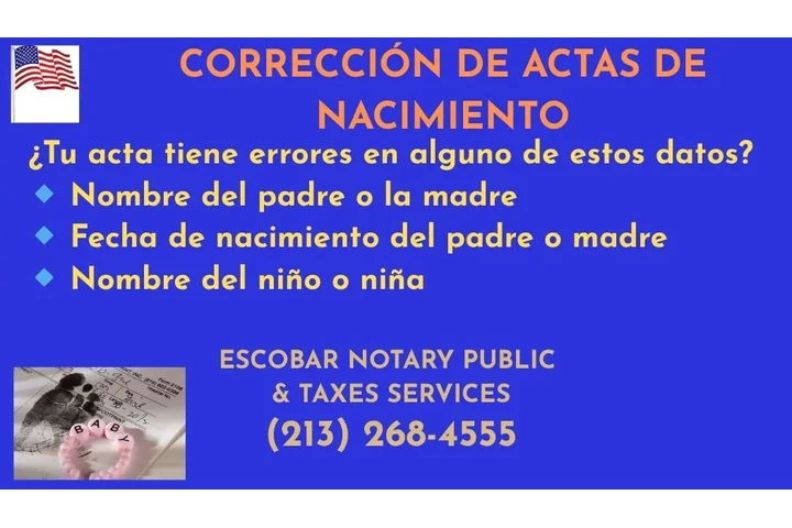 Errores en Actas de Nacimiento image 1