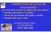 Errores en Actas de Nacimiento en Los Angeles