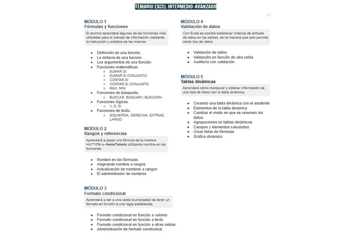 Curso de Excel Avanzado image 2
