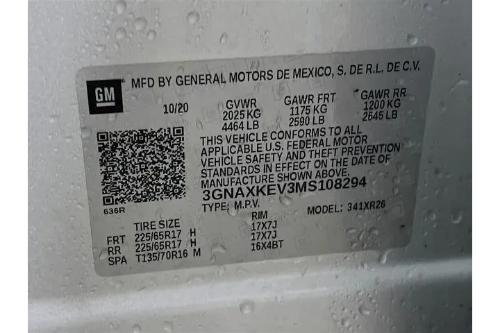 $19975 : Chevrolet Equinox 2021 LT 4d image 8