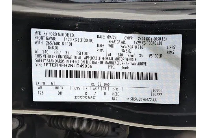 $29998 : Ford Ranger 2022 4x4 Lariat image 9