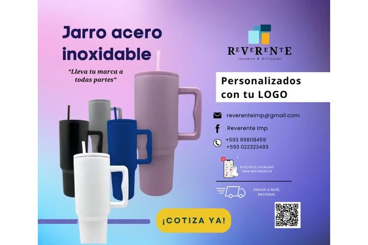 $1 : Jarro acero inoxidable calidad image 1