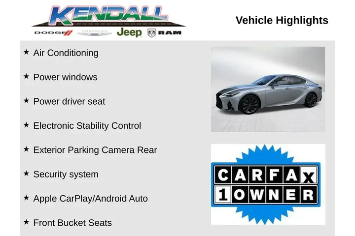 $39979 : Lexus IS 350 2024 F SPORT 4d image 3