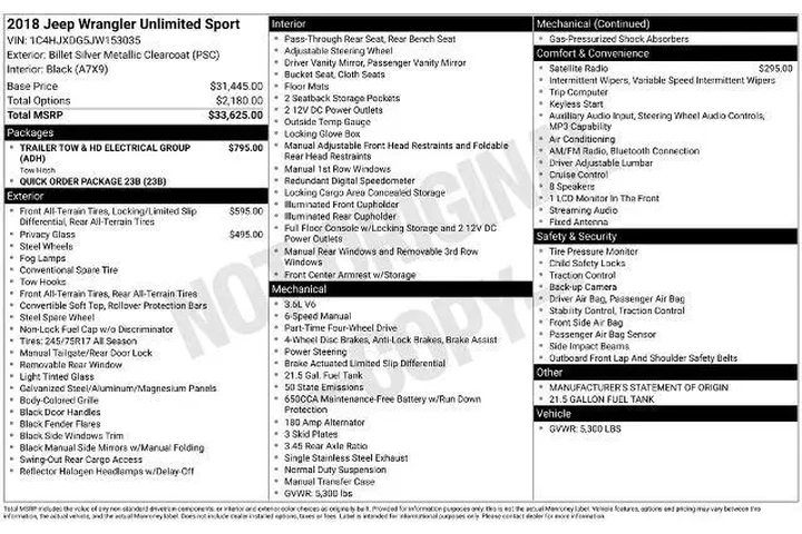 $21500 : Jeep Wrangler Unlimited 2018 image 9
