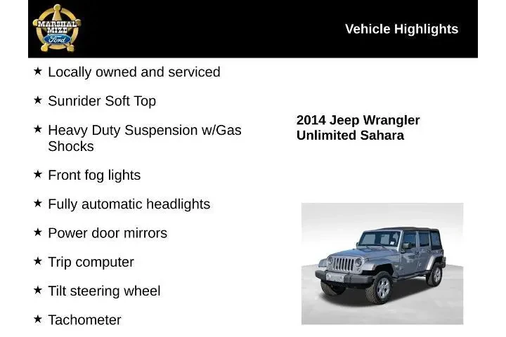 $17834 : Jeep Wrangler Unlimited 2014 image 2