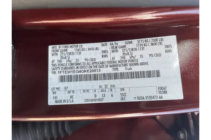 $23981 : Ford F-150 2016 4x4 King Ran image 5