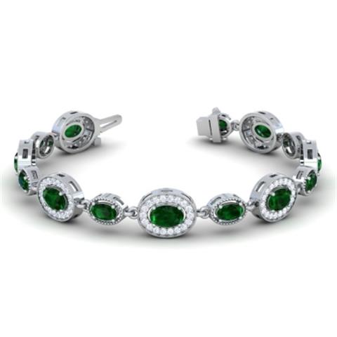 $5308 : Buy 5.56cttw Emerald Bracelets image 2