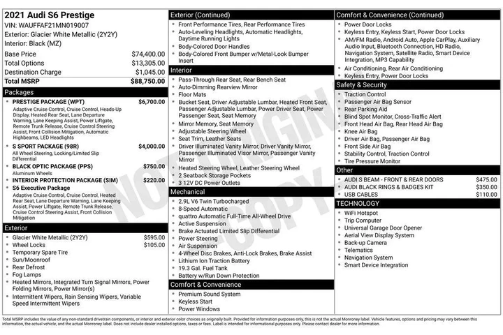 $35959 : Audi S6 2021 AWD 2.9T quattr image 6