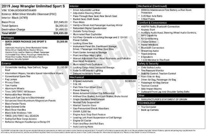 $21900 : Jeep Wrangler Unlimited 2019 image 3