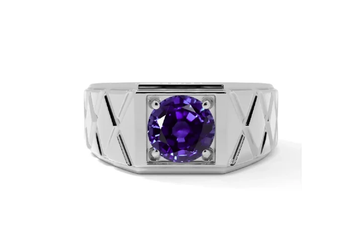 $4388 : Shop Tanzanite Mens Rings image 1