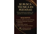 SE BUSCA PERSONA LASHISTA en Miami