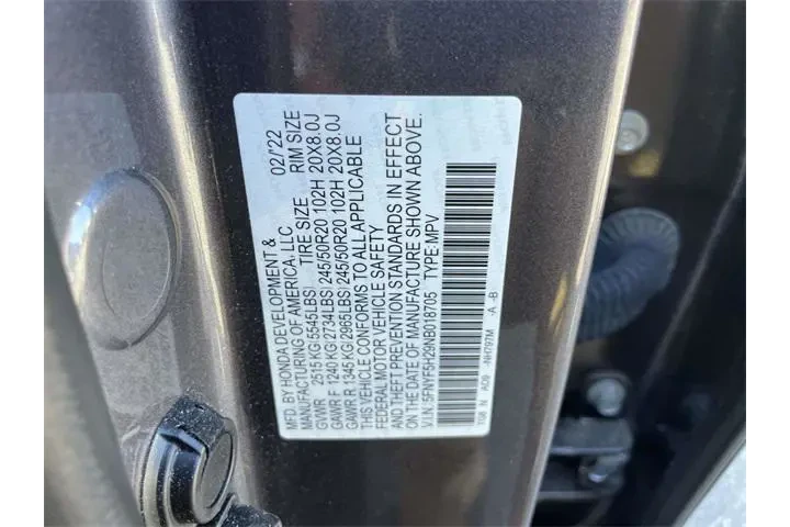 $25909 : Honda Pilot 2022 SE 4dr SUV image 8