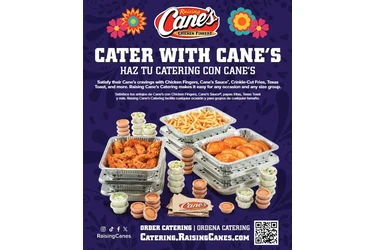 Cater with Cane's en Los Angeles