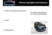 $29880 : Honda Pilot 2022 AWD EX-L 4d thumbnail