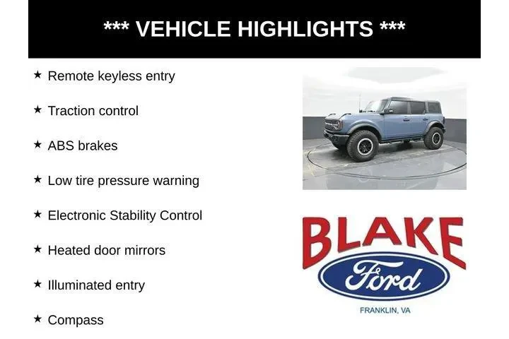 $36986 : Ford Bronco 2023 4x4 Black D image 6