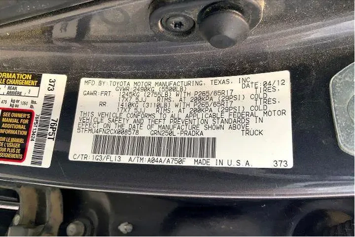 $17972 : Toyota Tacoma 2012 4x4 V6 4d image 8