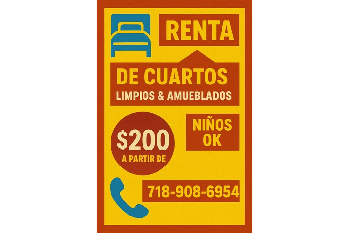 $200 : 💫 CUARTOS 4RENT EN EL BRONX image 1
