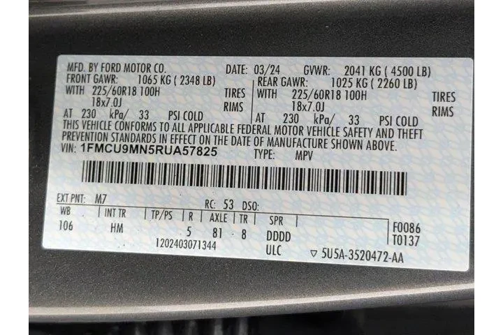 $26991 : Ford Escape 2024 AWD ST-Line image 10