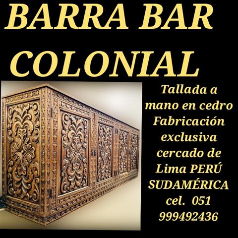 $1 : Barra bar colonial vendo image 6
