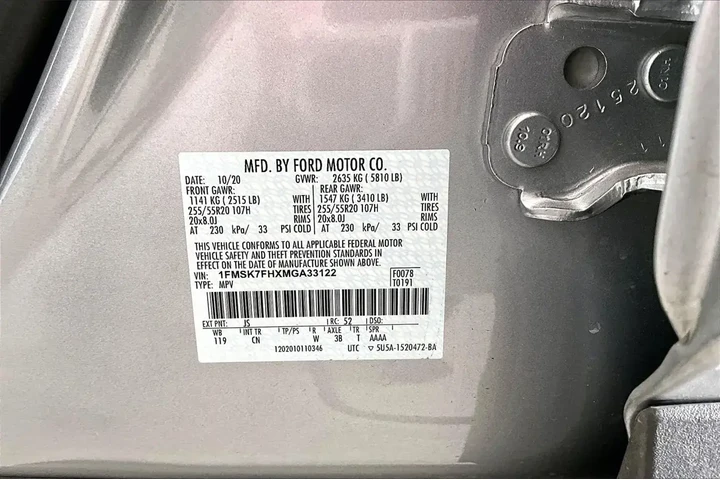 $26441 : Ford Explorer 2021 Limited 4 image 8