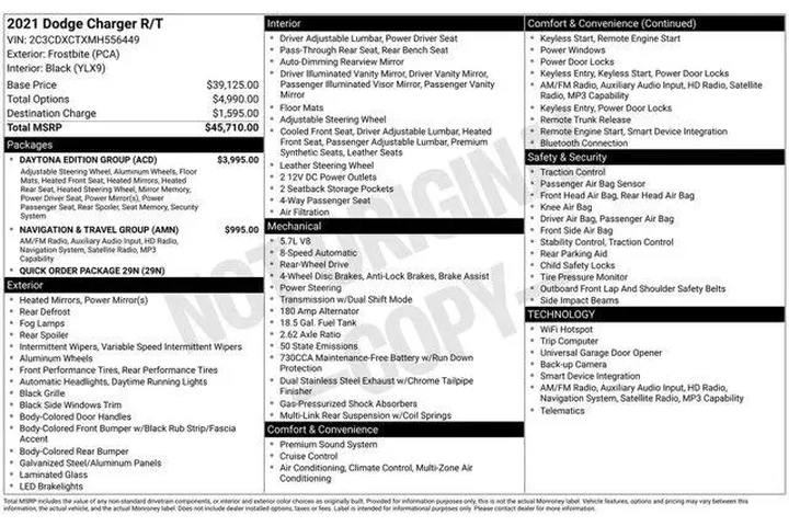 $30339 : Dodge Charger 2021 R/T 4dr S image 10