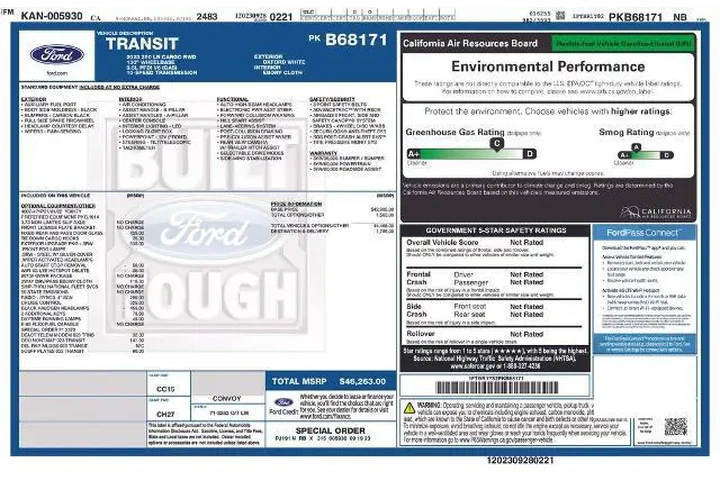 $36000 : Ford Transit 2023 250 3dr SW image 3