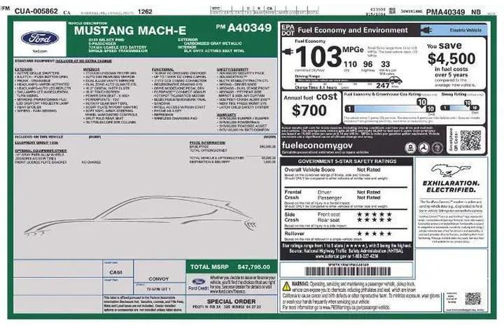 $26300 : Ford Mustang Mach-E 2023 Sel image 2