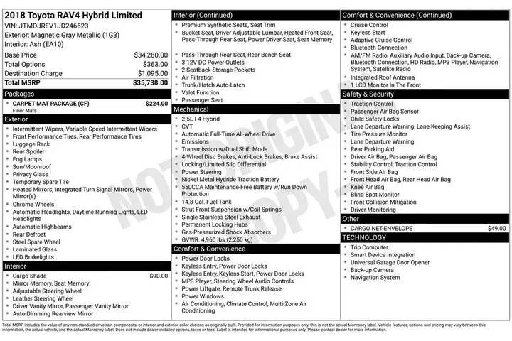 $21673 : Toyota RAV4 Hybrid 2018 AWD image 7