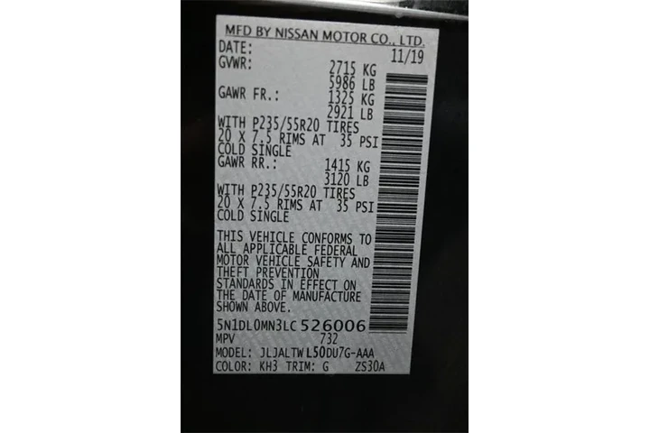 $22446 : INFINITI QX60 2020 Signature image 7