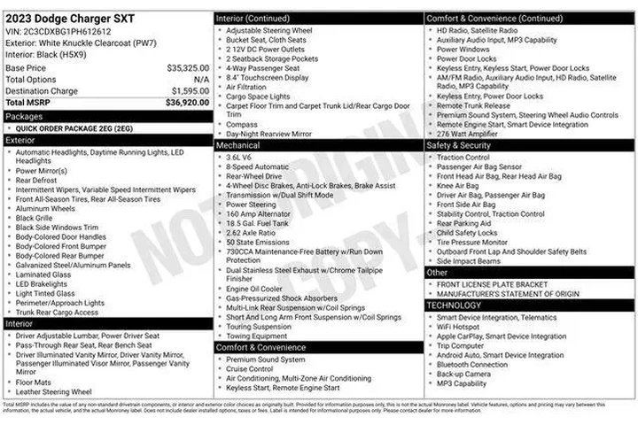 $23490 : Dodge Charger 2023 SXT 4dr S image 6