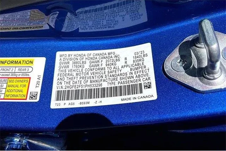 $21865 : Honda Civic 2023 Sport 4dr S image 6